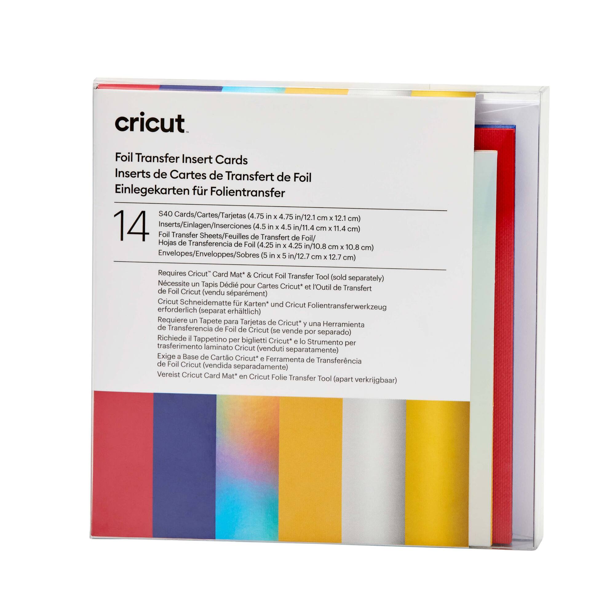 Cricut® S40 Foil Transfer Insert Cards, Celebration Sampler